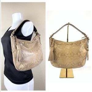 COLE HAAN  B27641  ✨SMALL HOBO MAREBELLE PYTHON PRINT✨ New with Tag. Never Used